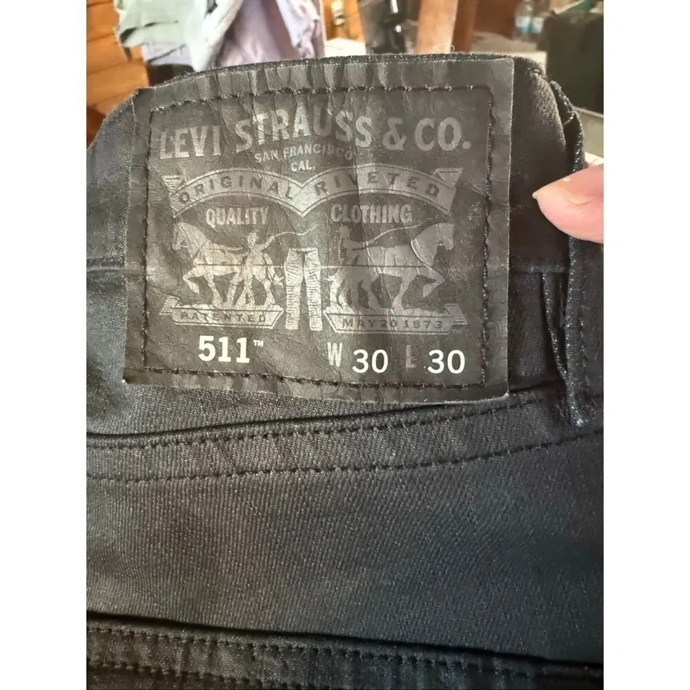 Levi 511 Men’s Slim Fit Jeans Sz 30/30 charcoal NWOT